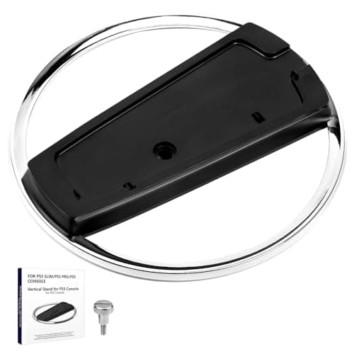 Zorplex Supporto verticale per PS5/PS5 Slim/PS5 Pro, Durevole Base Verticale con Tappetini Antiscivolo, Accessori per console Playstation, Compatible avec Playstation 5 (Digital e Disco)