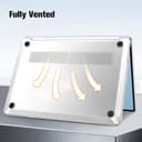 FINTIE Custodia Compatibile con 15 Pollici Microsoft Surface Laptop 7 2024 (Modello: 2037), Cover Leggera Sottile e Rigida Case, Trasparente Cristallo - 6