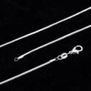 Mieoyue 925 Silber Damen Halskette ohne Anhänger, Silberkette 40 45 50 55 60cm Silberschmuck (Runde Schlangenkette, 55.0 Zentimeter) - 3