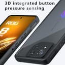KNOXS Cover per Asus ROG Phone 8 Pro/Phone 8, Traslucido [Anti Ingiallimento] TPU Antiurto Custodia, PC Smerigliato Anti-impronta per Asus ROG Phone 8 Pro/Phone 8 Cover (Nero Smerigliato) - 8