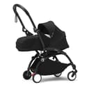 Stokke YOYO3 Stroller with Newborn Pack (Black) - Includes Frame (Black), Mattress, Five-Point Harness, Extendable Canopy, Padded Shoulder Strap & Protective Storage Bag - 1
