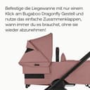 Bugaboo Dragonfly Liegewanne mit Lüftungsfenstern, einhändig faltbar in jeder Position, kompatibel mit dem Bugaboo Dragonfly City-Kinderwagen, Dusty Pink - 5