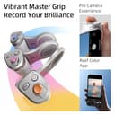 Master Grip Kit per iPhone 17 16 15 14 13 12 (iOS 26), Impugnatura Magnetica per Fotocamera per Telefono, Pro Shot Imaging Grip, Batteria Integrata da 3200 mAh, Ricarica Wireless (Bianco e Argento) - 7