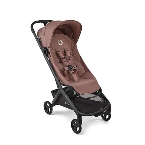 Bugaboo Butterfly 2 Lightweight Travel Stroller Cabin Size, One-Hand Fold Portable Pushchair, Baby Buggy with Reclining Seat, Storage Basket, Carry Strap – from 6 Months to 4 Years – Dusty Pink