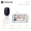 Motorola Nursery VM75 Videocamera per monitoraggio bambini - Baby monitor con unità genitore da 5 pollici - Videocamera per bambini con visione notturna, zoom digitale - 2