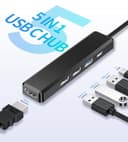 BHHB M80 Hub USB C HDMI 4K/ PD 100W Carica/USB 3.0 5Gbps/ 2*USB 2.0, Hub USBC 5 in 1 Adattatore Multiporta Type C Docking Station Compatibile con MacBook Pro/Air M4 M3 M2 M1, Mac, iMac, iPad, iPhone - 2