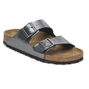 BIRKENSTOCK Women's Arizona Eva Mules, Metallic Black N, 5 UK - 3