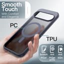 JETech Funda Magnética para Google Pixel 10/10 Pro 2025, Compatible con MagSafe y Cargador Pixelsnap, Carcasa Antigolpes Translúcida Mate Respaldo (Piedra Lunar) - 5