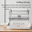 forplubossmmp Vaporera Multieléctrica, Vaporera Desmontable De 3 Niveles+Plegable De 800w+Reserva De 12h+Quemaduras Anti-Secas, Calentador Eléctrico De Alimentos Calientes (500* Papel para Hornear) - 7