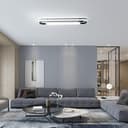 Modern LED Smart Ceiling Light,72cm Flush Mount Ceiling Lamp, (5-40) x2W Dimmable Linear Metal Ceiling Chandelier Light Fittings for Living Room Bedroom Dining Room Office Hallway Closet Aisle - 7