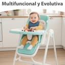 Twinly - Trona bebé Evolutiva Hamaca columpio multifunción Movity - Plegable, reclinable y ajustable con Reductor Arnés 5 puntos y Bandeja extraíble - 0m+ a 15kg - 2