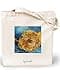 Loxato Printed Fabric Bag - 100% Cotton, W 35 x H 42 x D 8 cm - 220 gsm Canvas Fabric, Jute-Like - Shopping Bag - Long Handle (70 cm) - Shopping Bag, Van Gogh - Sunflower, l - 1