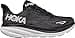 HOKA Clifton 9 Women's Performance Road Running Shoes Sneakers, Black/White, 10 UK - 1