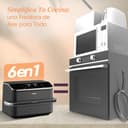 Cosori Freidora de Aire Dual Blaze TwinFry 10 Litro-True Metal-Doble Resistencia 2800 W (35–240 °C)-Divisor para Zonas de la Gran Doble Cesta-6 Funciones-Smart WiFi-Máx 10 Personas-Limpiable - 8