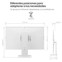LG 32U850SA-W - Smart Monitor 32", Panel IPS, UHD (3840 x 2160), 60Hz, 5ms (GtG), WebOS 24, DCI-P3 95%, Ajuste en Inclinación (Eje Horizontal), Blanco - 14