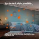 OSRAM Lampada LED SMART+ A75, forma lampadina E27 RGBW, multicolore, dimmerabile, Matter over WiFi, controllo tramite app e voce, 9,5 W, 16 milioni di colori - 8
