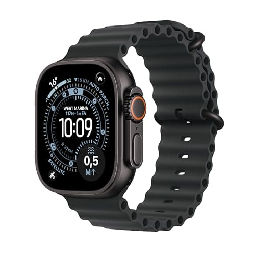 Apple Watch Ultra 3 GPS + Cellular, Cassa 49 mm in titanio nero con Cinturino Ocean nero