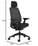 Steelcase Series 2 Ergonomic Office Chair With LiveBack Lumbar Support, 4D Armrests, Adjustable Headrest Black/Black; Made in Europe - 2