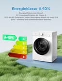 Midea Waschmaschine V3 series, 8 kg | Energieeffizienzklasse A-10% | 1400 U/min | Dampffunktion | Tierhaare| 15-Min Schnellwäsche | Woolmark-Zertifiziert | MFV3EW80BA10 | Weiß - 7