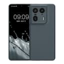 kwmobile Case for Motorola Edge 50 Ultra Case - Protective Slim TPU Phone Cover - Soft Matte Finish - Dark Slate - 8