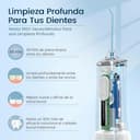 Irrigador Bucal Portatil, Vimmk Irrigador Dental Inalámbrico Profesional 8 Boquillas 5 Modos, IPX7 Impermeable 300ML USB-C Recargable Para Limpieza Dientes, Para el Hogar y los Viajes (Negro) - 2