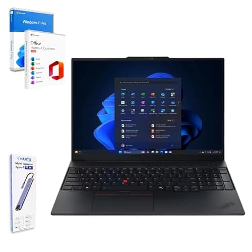 Lenovo Notebook ThinkPad E16 Core Ultra 7 Fino a 5.10 GHZ 16 CORE 16" WUXGA, 16GB DDR5, 1TB SSD, Arc 140T, Windows 11 Pro, Wi-Fi 6E, Thunderbolt 4, Tastiera Retroilluminata, + Docking Station 10-in-1