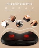 RENPHO Masajeador Espalda con Calor, 3 Velocidades Shiatsu Eléctrico Masaje Espalda y Cervical, Cojin Masajeador Cuello y Hombros para Hogar Oficina - 6