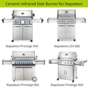 Beurbcikue Keramik Infrarot Seitenbrenner für Napoleon Prestige 500 665 450 LEX 485 Grill Ersatzteile für Napoleon S81005 Sear Burner BBQ Grill Zubehör - 5