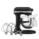 KitchenAid Artisan 5KSM60SPX 5.6L Bowl-Lift Stand Mixer, 11 Speeds & Soft Start, Heavy Duty Full Metal Construction, Kneads 3.7kg Dough, Makes 11 Dozen Cookies, Matte Black - 1
