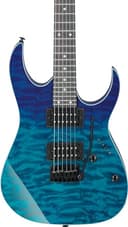 Ibanez GRG120QAASP-BGD GIO Series Guitarra eléctrica - Herrajes negros - Gradiation azul - 5