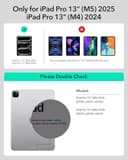 ESR 【Upgraded】 iPad Pro 13 Zoll (M5/M4, 2025/2024) Hülle mit Tastatur, Tastaturhülle mit Einzustellendem Magnetständer, Hoch-/Erhöhter Modus, Abnehmbare Schutzhülle, Rebound 360 Serie, Schwarz - 2