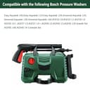 YUET Manguera de alta presión 15M Accesorio para lavadora de alta presión para Bosch AQT Aquatak Negro - 6