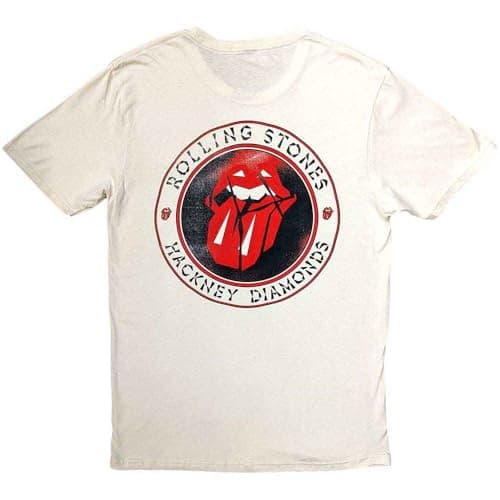 The Rolling Stones Unisex T-Shirt: Hackney Diamonds Diamond Tongue Outline Size XL