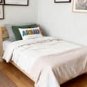 Cuscino decorativo personalizzato con ago perforato, cuscino con nome personalizzato fatto a mano per la camera dei bambini, cuscino con iniziale ricamo per la cameretta dei bambini, regalo ideale per - 5