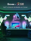 Govee Glide Hexa Light Panels, Luces LED Inteligentes de Pared en Forma de Hexágono, Luces Wi-Fi RGBIC Funciona con Alexa y Google Assistant para Sala de Estar, Gaming Room, 10 Piezas - 2