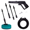 VONROC Idropulitrice ad alta pressione 1800W - 140 bar - 420 l/h - Include Tubo da 8 m, serbatoio detergente integrato, lava patio, ugelli e accessori - 7