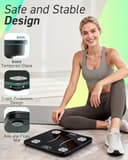 Bluetooth Body Fat Scales, INSMART Smart Digital Bathroom Weight Weighing Scales for Body Composition Analyzer with Smart APP, Body Composition Fitbit Scales for Fitness (ST/LB/KG) - 6