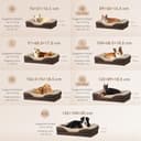 EHEYCIGA Cama Ortopedica y Viscoelastica para Perro Extra Grande 106x76x18.5 cm, Memory Foam Sofa para Perros Lavable, Cama Gato Suave, Marrón - 5