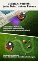 WORX Landroid Vision Cloud WR312E 2WD Mähroboter ohne Begrenzungskabel für 1200 m² (KI-Hinderniserkennung, VSLAM+ RTK Cloud Navigationg, Auto-Mapping, App-Steuerung, Cut-to-Zero) - 3