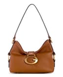 GUESS Schultertasche Camden Mini Shoulder Bag Cognac braun - 1