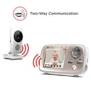 Motorola Baby MBP667 Connect - Wi-Fi monitor video con schermo LCD a colori da 2.8", modo eco e rileva rumori, movimento e temperatura, Bianco, 1 Unità (Confezione da 1) - 5