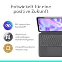 Logitech Combo Touch iPad Pro 13 Zoll (M4 und M5) (2024 und 2025) Tastatur-Case – Abnehmbare Tastatur mit Hintergrundbeleuchtung und Halterung, komfortables Tippen, Multi-Use-Modus,DEU QWERTZ-Graphit - 9