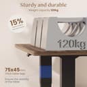 FLEXISPOT Escritorio Elevable Eléctrico Mesa Regulable en Altura 180x80 cm con 2 Potentes Motores Escritorio Estable Escritorio de pie Eléctrico Regulable en Altura con Función Memoria(Negro+Marrón) - 6