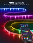 Govee Striscia LED 20M, RGBIC LED Strisce con Controllo a Segmenti, Sincronizzazione Musicale, 64 Modalità Scena, Controllabile tramite App, Cambio Colore, per Casa, 2 Rotoli di Strisce da 10m - 2
