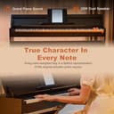 MUSTAR Digital Piano 88 Weighted Keys for Beginners, Full-Size 88 Key Piano Keyboard Semi Weighted, Electric Piano Keyboard 88 Keys with 3 Pedals, USB/MIDI, Wireless Connection (Black) - 7