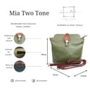 Vera Pelle Leather Crossbody Bag - Handmade Italian Leather Bag - Elegant Women's Handbag (Light Tan) - 7