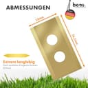 beos 30x Premium Titan Ersatzmesser + Schrauben mit Sicherung - Ersatzklingen für Premiummarken Worx, LandXcape, Zoef Robot, Einhell, Kress – 0,9 mm Blattstärke für langes Rasenmäher Vergnügen - 5