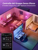 Lepro WL1 AI Smart Luci Natale Interno,SYNC Music e RGBIC DIY per LED Gaming Room,Retroilluminazione TV,LED Light Bars Funziona con Alexa/Google Assistant,Progettista Illuminazione AI Personalizzato - 8
