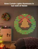 Govee Curtain Lights 3×2m, Tenda LED Intelligente con GIF Fai da Te, Lucine che Cambiano Colore RGBIC, Natale Decorazione Dinamica Intelligente, Impermeabile IP65, Compatibile con Alexa, 1040 LEDs - 5