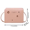 Borsa a tracolla da donna, con fibbia regolabile, alla moda, alla moda, con fibbia, Beige, Etichettalia unica - 6